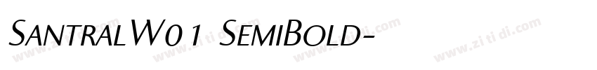 SantralW01 SemiBold字体转换